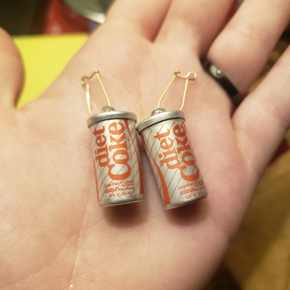 Vintage Diet Coke Can Earrings